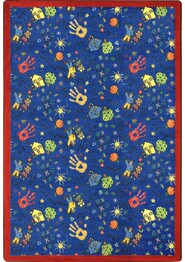 Joy Carpets Playful Patterns Scribbles Blue